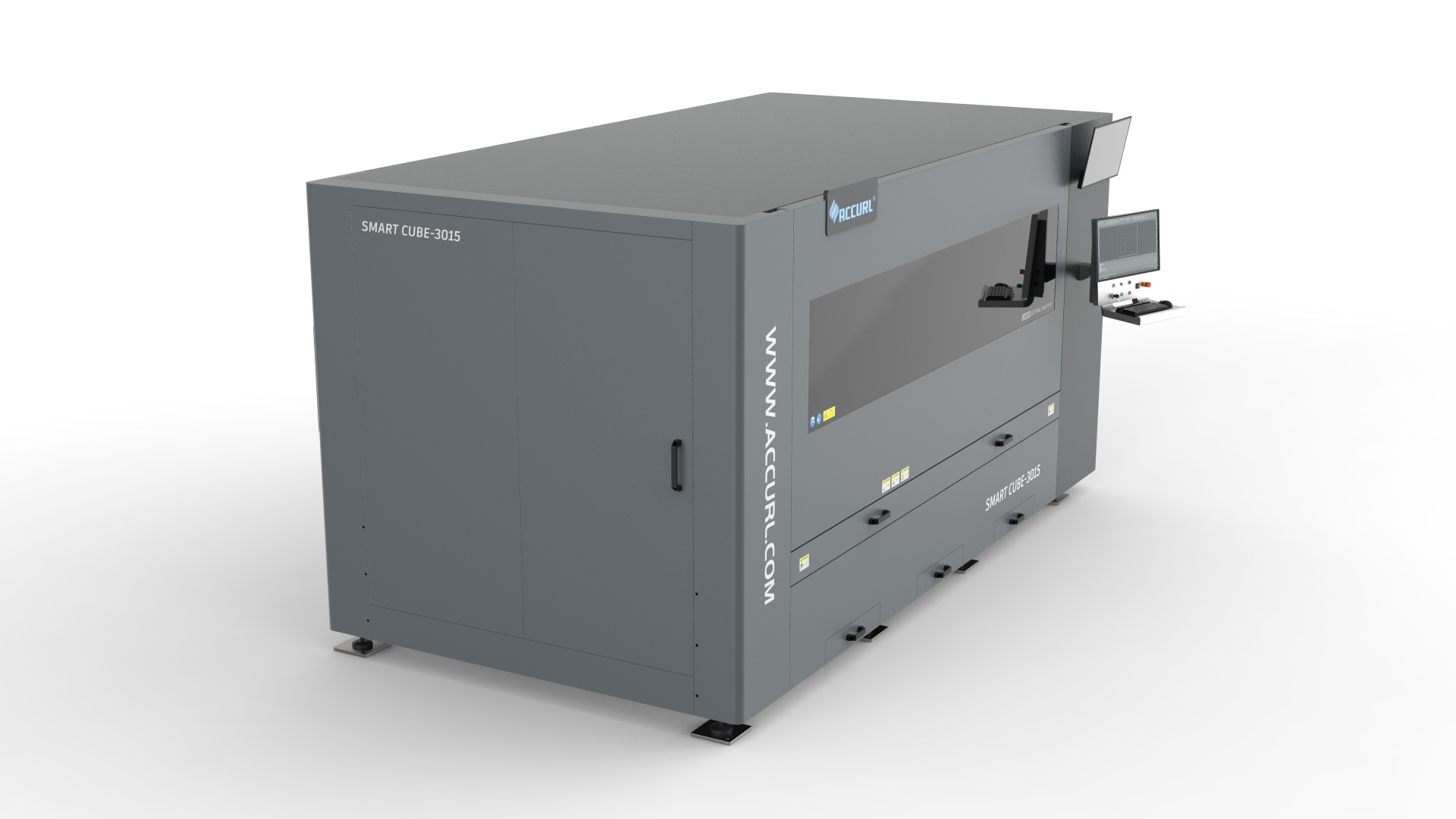Compact 1 kW ~ 6 kW Laser Cutting SMART Cube, 360° view