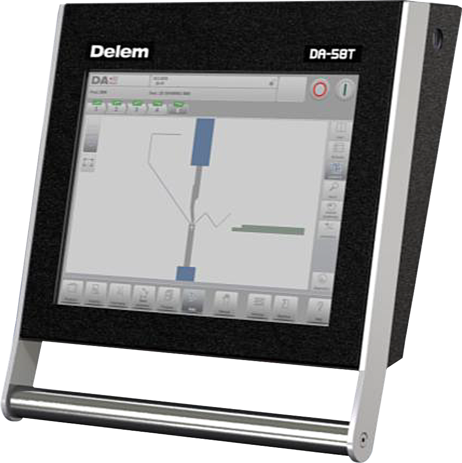 DELEM DA58T Colour 2D graphical CNC system for press brakes
