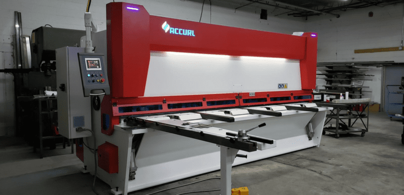 NEW Accurl Master CNC guillotine Shearing Machine 10mm x 4000mm USA Installation