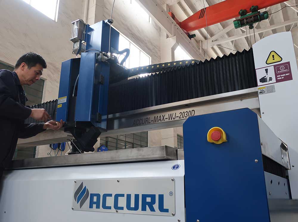 ACCURL 3D Waterjet Cutting Machine with 5 Axis Waterjet CNC Cutting