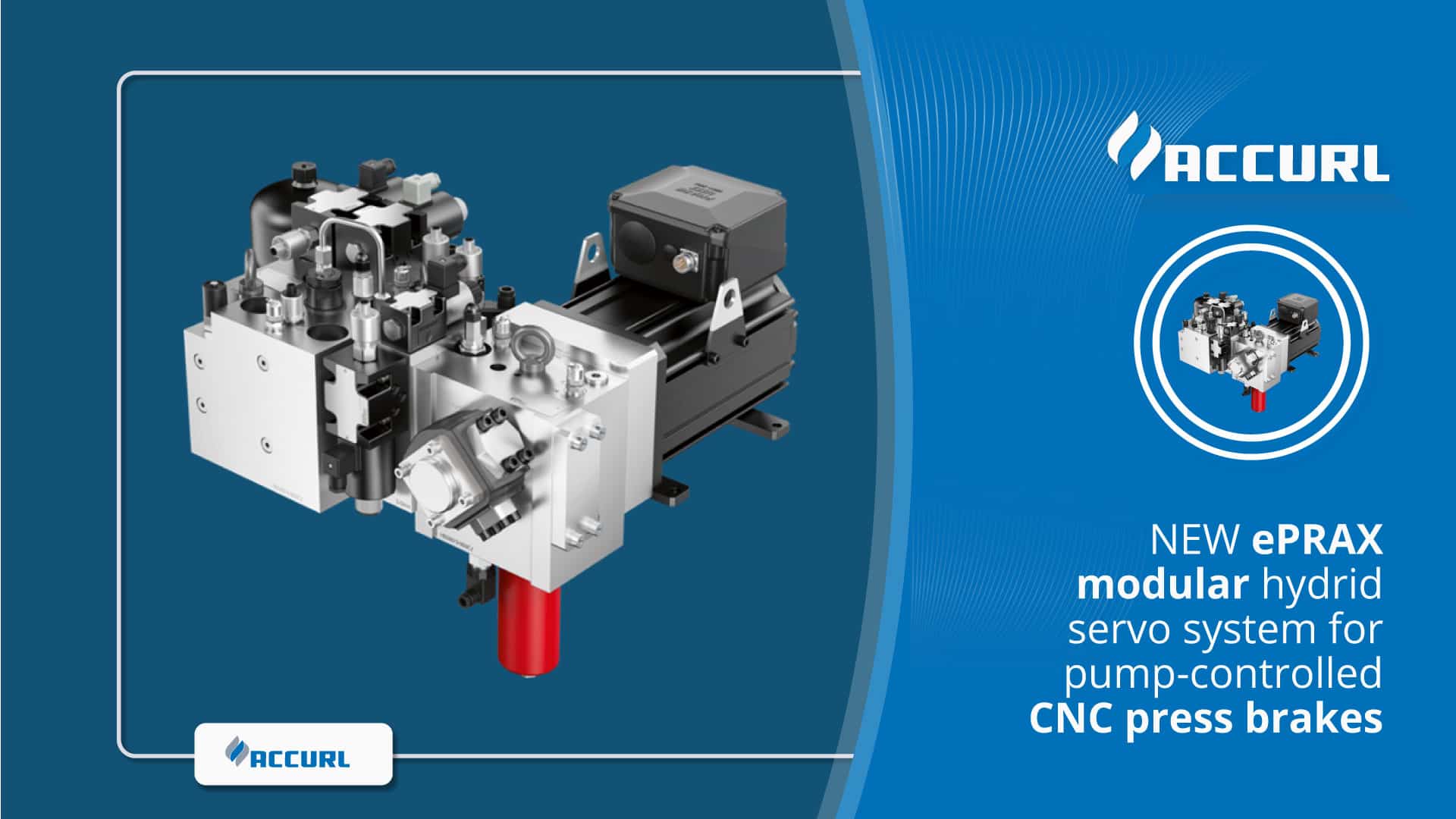 NEW ePRAX modular hydrid servo system for pump-controlled CNC press brakes