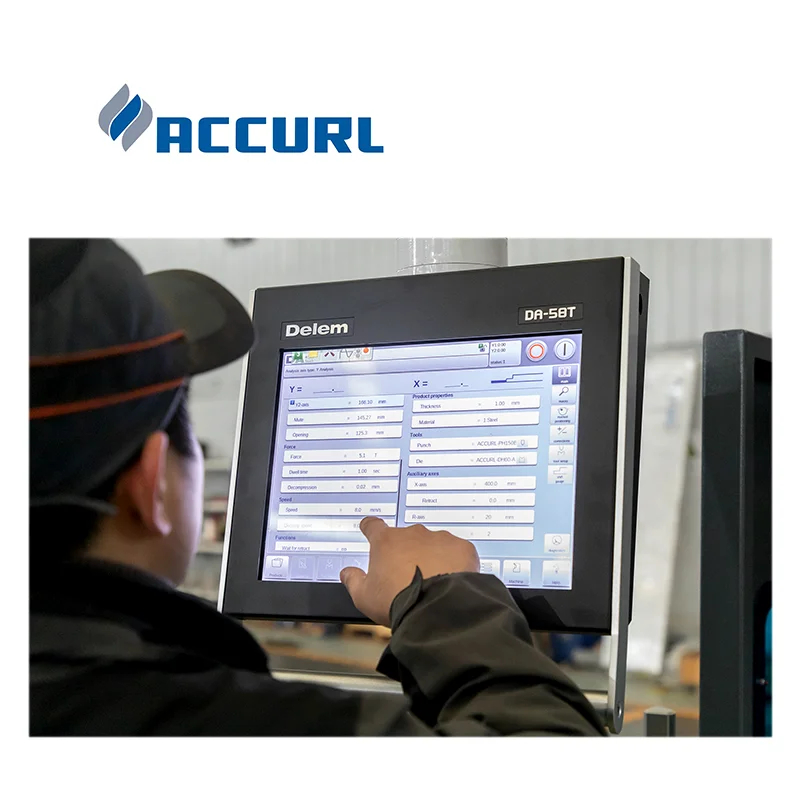 Accurl High Quality Fully Automatic ESA875W/Delem DA66T 58T Metal ...